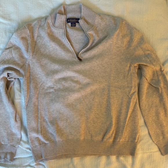 Brooks Brothers Zip Sweater - Picture 1 of 12